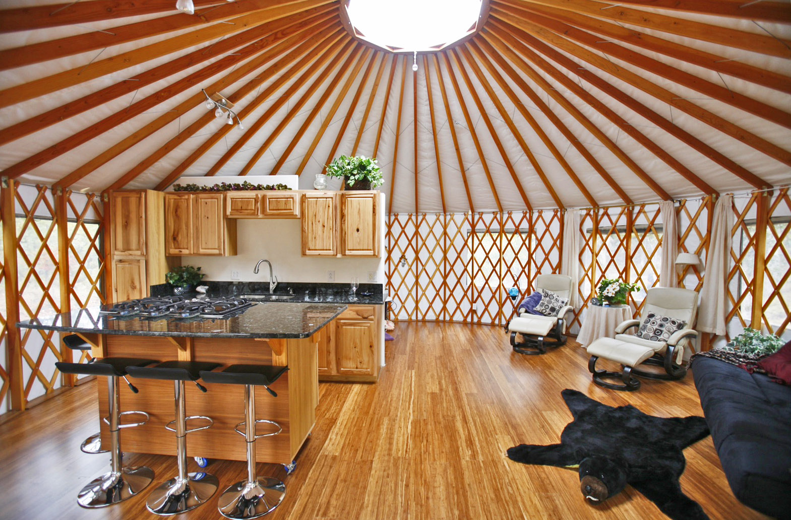 Pacific Yurts Open Kitchen