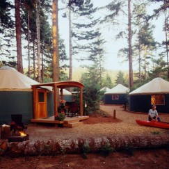 Deluxe Yurts at Umpqua Lighthouse State Park