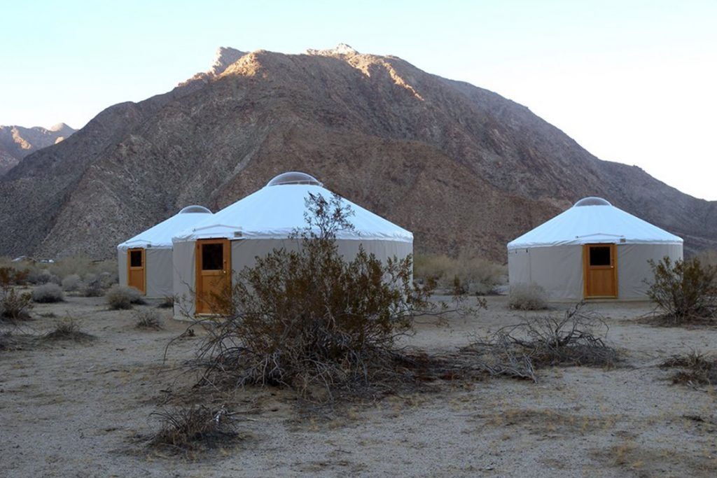 Yurt in the desert